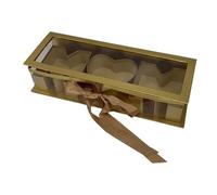 PETSOLA Coffret Cadeau Floral élégant pour Occasions Spéciales, or