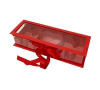 PETSOLA Coffret Cadeau Floral élégant pour Occasions Spéciales, Rouge