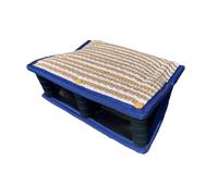 PETSOLA Coussin de Morsure pour Chien, Manchon D'entraînement, Manchon de Morsure Ludique en Jute, Cale de Morsure pour Chiens Golden Retrievers et Autres, Bleu
