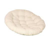 PETSOLA Coussin de Siège Rond Coussin pour Fauteuil Suspendu Galette de Chaise à Bascule Rembourrage de Meuble avec Housse Amovible Lavable Adapté pour Jardin, Beige
