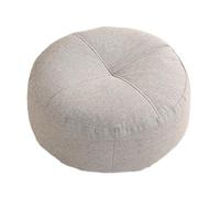 PETSOLA Coussin de Sol Circulaire pour Une Assise Relaxante, Gris Clair