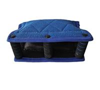 PETSOLA Coussin Mordant Résistant Manchette Morsure avec Poignée Renforcé Manchette Protection pour Dressage, Bleu