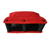 PETSOLA Coussin Mordant Résistant Manchette Morsure avec Poignée Renforcé Manchette Protection pour Dressage, Rouge
