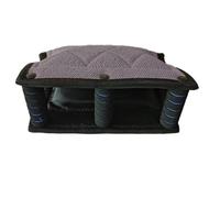 PETSOLA Coussin Mordant Résistant Manchette Morsure avec Poignée Renforcé Manchette Protection pour Dressage, Gris