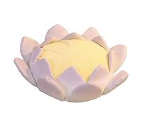 PETSOLA Coussin, Trône de, Peluche Douce, Amovible et Lavable, Coussin de Sol Confortable, Coussin de Méditation pour Canapé Ou Bureau, violet M