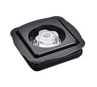 PETSOLA Couvercle de Bol de Mixeur, Pichet de Rechange pour Smoothies, Bouchon de Remplissage Central, Accessoires de Cuisine, Couvercle Carré de 5 Tasses, Co