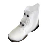 PETSOLA Couvre-chaussures Imperméables Réutilisables TPE Bouton Étanche Semelle Antidérapante Pliables Faciles à Transporter Adaptés Aux Extérieurs Sp, XXL Blanc