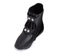 PETSOLA Couvre-chaussures Imperméables Réutilisables TPE Bouton Étanche Semelle Antidérapante Pliables Faciles à Transporter Adaptés Aux Extérieurs Sp, XXL Noir