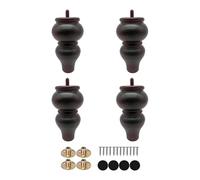 PETSOLA de Meuble en Bois Classiques avec Détails Dorés pour Canapé Commode Table Basse et Support TV Durables et Décoratifs Adaptés à La Maison, 12.5 Cm
