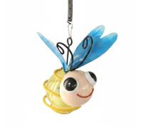 PETSOLA Décoration Suspendue Extérieure Lanterne Solaire Métal Ornement Fer Ajouré Éclair Nocturne Décoratif Sangle Pratique Installation Simple Adaptée aux, Abeille Solaire En Fer