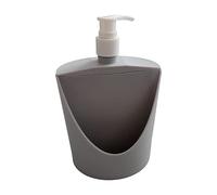PETSOLA Distributeur de Liquide Vaisselle et Porte-éponge, Flacon Pompe Compact à Commande Manuelle, Distributeur de Savon pour La Vaisselle, Idéal pour La Ma