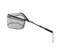 PETSOLA Épuisette Télescopique Épuisette Pliable Flottant pour Pêcheurs, Array, Noir
