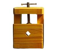 PETSOLA Équipement de Gravure Presse Compacte Étau d'Atelier Support de Gravure Serre-joint Intégré Bloc Rectangulaire Bois Ferrures Métalliques Ajustement, Grande