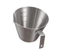 PETSOLA Espresso Tasse à Mesurer avec Échelle Visible Bec Verseur Aigle et Poignée Confortable Mesure pour Cuisine Café Thé et Lait Adaptée à La Maison Pâtiss, Argent