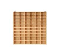 PETSOLA Étagère en Bois avec Compartiments Mural Étagère Murale Ouverte Gain Place Meuble pour Collectionneurs, Enfants, 60 Compartiments