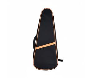 PETSOLA Étui Ukulélé Rembourré Imperméable Sac à Dos Ukulélé Double Bandoulière Accessoire Instrument Musique pour Débutants, Orange, 26 Pouces