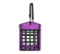 PETSOLA Filet à Foin pour Chevaux, Sac à Fourrage, Filet à Fourrage en Nylon Indéchirable Facile à Remplir pour Chèvres, Vaches, ânes, Pâturage, Violet