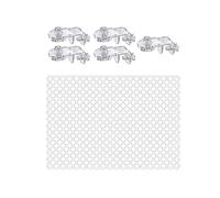 PETSOLA Filet de Protection Anti-Saut pour Aquarium, Robuste et Portable, Facile à Installer Grâce à Son Support Fixe. Filet à Mailles Transparentes.
