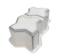 PETSOLA Forme de Pavage de Jardin Simple à Utiliser Créateur Chemin En Béton Designs Décoratifs Matériel D'aménagement Paysager pour Allée, Trois Vagues Avec Poignée, 22x11x8cm