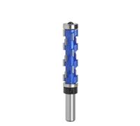 PETSOLA Fraise à Affleurer Hélicoïdale Carbure Fraise à Copier avec Roulement Supérieur Queue Droite Outil Menuiserie pour Ébénistes, Bricoleurs, Gabarit , 12mm X 19mm X 65mm