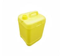 PETSOLA Fût Chimique en Plastique avec Poignée Jerrican Empilable Matériau Épaissi Récipient de Stockage 20L pour Industrie, Blanc, 10L