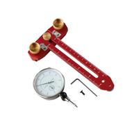 PETSOLA Gabarit D'alignement pour Scie Circulaire, Gabarit de Coupe Fine, Résolution 0,01 Mm, Accessoire en Alliage D'aluminium, Calibrateur Réglable