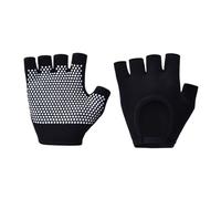 PETSOLA Gants D'entraînement Demi-Doigts Antidérapants sans Doigts pour Haltérophilie, Confortables et Respirants, Design Ergonomique Adapté Aux Femmes, Noir