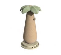 PETSOLA Griffoir en Forme Cocotier Décoratif Griffoir sur Pied Base en Bois Encrageant pr Intérieur, Chambre, L