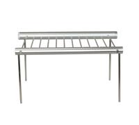 PETSOLA Grille Barbecue Pliante En Acier Inoxydable Alliage D'aluminium Compact Grille Barbecue Pieds Support Portable pr