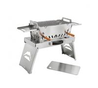 PETSOLA Grille Pliante Stable | Gril à Charbon Portable, Grille Barbecue, pour Pique-Nique, L