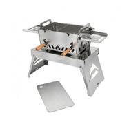 PETSOLA Grille Pliante Stable | Gril à Charbon Portable, Grille Barbecue, pour Pique-Nique, S