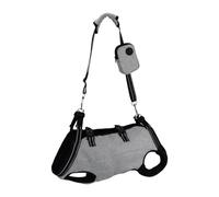 PETSOLA Harnais de Soutien pour Chien Gilet de Portage Ajustable Respirant Sangle de Levage avec Sac Amovible Poignée Antidérapante Conçu en Polyester Convie, S