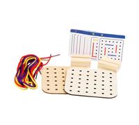 PETSOLA Jeu de Laçage En Bois pour Développer La Concentration et La Résolution de Problèmes, et Favoriser L'apprentissage Précoce