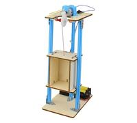PETSOLA Kit de Construction D'ascenseur En Bois à Monter Soi-même pour Enfants - Jeu Scientifique pour Garçons