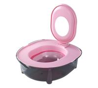 PETSOLA Kit D'Entraînement Toilette Chat Litière Système Bac Polypropylène Réutilisable Structure Confortable Entretien Facile pour Chats Adapté Maiso, Rose