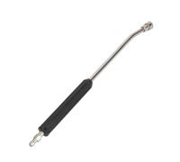 PETSOLA Lance Coudée avec Poignée Nervurée Coudé Rallonge avec Tiges Courbes Universel Accessoire pour Lavage Auto, Noir, 55 Cm