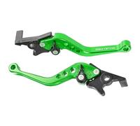 PETSOLA Levier de Frein Levier Poignée Commande en Aluminium Résistant Molette à 6 Positions pour Ajuster la Distance Compatibilité Freinage Double Disque, Vert