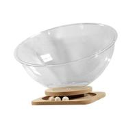 PETSOLA Lit pour Capsule Spatiale, Maison pour D'intérieur, Support en Bois Massif, Transparent, Stable, Universel, Hamac Tournant pour Chatons, l