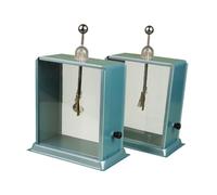 PETSOLA Lot de 2 électroscopes à Feuille Métallique pour Laboratoires de Démonstration, Faciles à Utiliser et Robustes, pour La Physique.