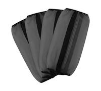 PETSOLA Lot de 4 Guêtres Anti-Mouches pour Chevaux, Protège-Jambes, élégantes, Antidérapantes et Respirantes, Noir