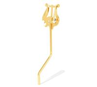 PETSOLA Lyre Musique Métallique Porte-Partition avec Pince Compact Support Partition avec Pince pour Concert, Gold, A Alto Sax Short