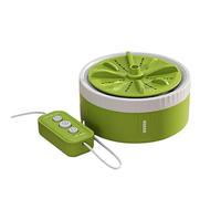 PETSOLA Machine à Laver Portable Polyvalente Alimentée Par USB, Silencieuse, 12 Cm de Diamètre, Vibrations Réduites, Compacte pour 4 Kg de Linge Personn, Vert