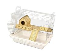 PETSOLA Maison pour Hamster, Petite Maison pour Animaux de Compagnie, Facile à Nettoyer, Habitat pour Hamster, Transparente, Cage pour Cochon d'Inde, Sour, Maison