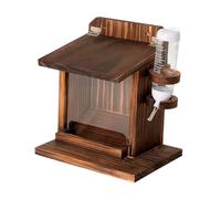 PETSOLA Mangeoire Extérieure pour écureuils en Bois, Stable et Spacieuse, Idéale pour Nourrir Les écureuils dans Le Jardin Ou Près de La Clôture.
