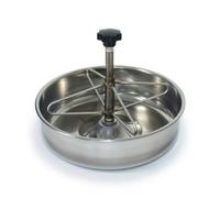 PETSOLA Mangeoire Suspendue avec Crochet Anti-Gaspillage Mangeoire avec Compartiments Auge d'alimentation pour Maternité Porcine, 25cm, Acier Inoxydable De Qualité Supérieure