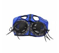 PETSOLA Masque Anti-Sable Cheval Respirant Œillères Cheval Vue Nette Lunettes Équitation Filet pour Chevaux Course, Extérieur, Bleu