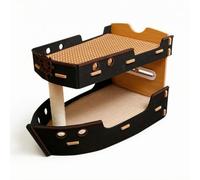 PETSOLA Meuble à Chat avec Poteau Sisal Confortable Meuble à Chat avec Plateformes Robuste pour Chats, Intérieur