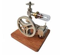 PETSOLA Modèle de Moteur Moteur Thermique Régulation de la Fréquence Réglable à Combustion Externe Miniature Éducatif Générateur Puissance à Chaleur