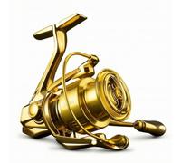 PETSOLA Moulinet de Pêche Moulinet Spinning Lancer Lancer Ultra Fluide Étanche Durable avec Bobine Métal 6+1 Roulements Frein Puissant 5kg Convient à Eau Douce Bord de Mer Débutants Cadeau, 3000s
