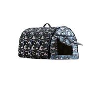 PETSOLA Niche D'extérieur pour Errant, Abri Antidérapant, Niche pour Chien et Sauvage, Protection Hivernale, Accessoires pour Animaux de Compagn, L